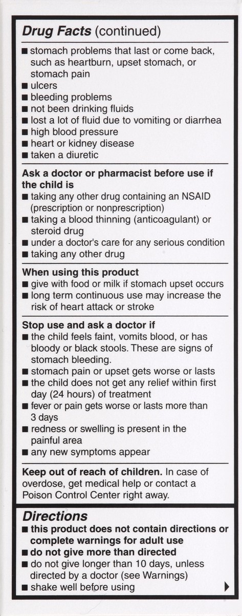 slide 5 of 5, Kroger Childrens' Berry Flavor Ibuprofen Oral Suspension, 4 fl oz