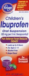 Kroger Childrens' Berry Flavor Ibuprofen Oral Suspension