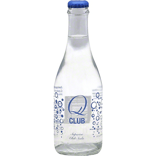 slide 1 of 4, Q Drinks Club Soda Bottle, 8 oz