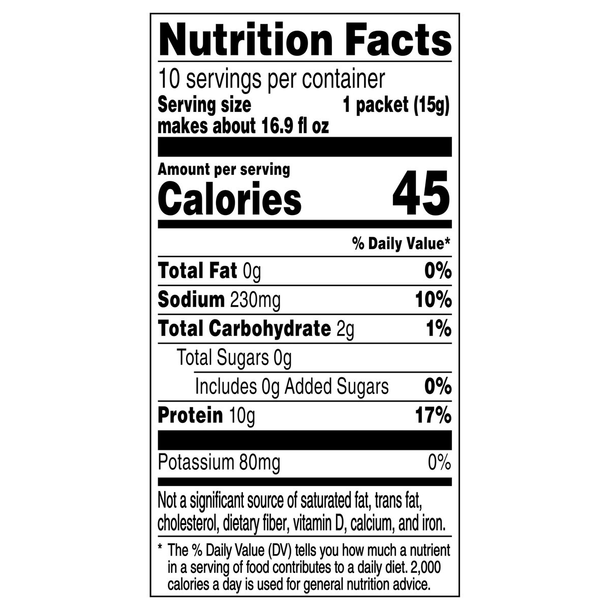 slide 10 of 11, Gatorade Zero Zero Sugar Protein Thirst Quencher Powder Glacier Freeze 0.52 Oz 10 Count, 10 ct