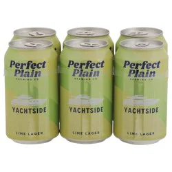 Perfect Plain Brewing Co Yachtside Lime Lager Beer 6 - 12 fl oz Cans