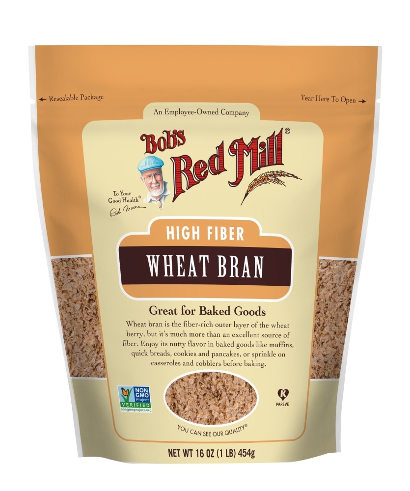 slide 1 of 1, Bob's Red Mill Wheat Bran, 16 oz