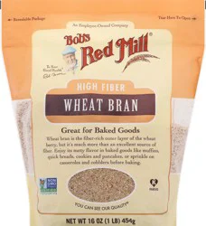 Bob's Red Mill High Fiber Wheat Bran 16 oz