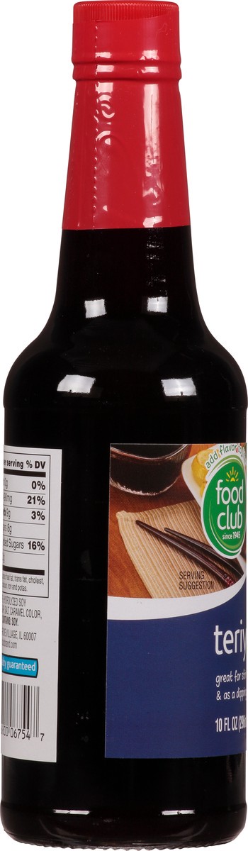 slide 7 of 11, Food Club Teriyaki Sauce, 10 fl oz