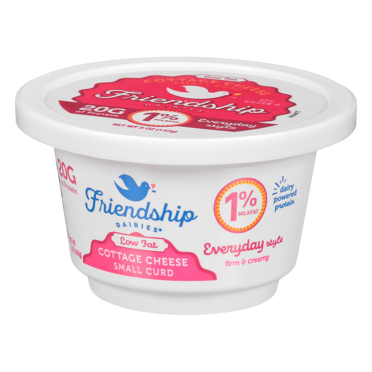 slide 3 of 9, Friendship Dairies Low Fat 1% Milkfat Everyday Style Small Curd Cottage Cheese 5 oz, 5 oz