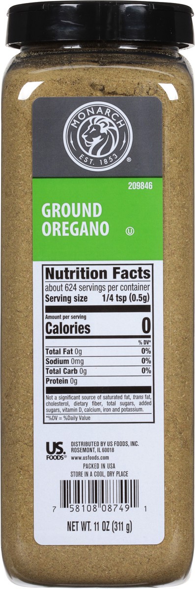 slide 6 of 9, Monarch Ground Oregano, 11 oz