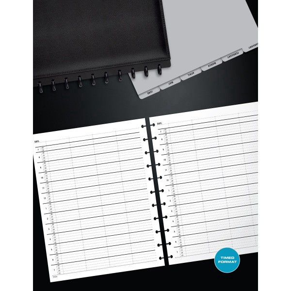 slide 2 of 2, TUL® Discbound Daily Appointment Refill Pages, 4-Person Group Appointments, Letter Size, Undated, 50 Sheets, 50 ct