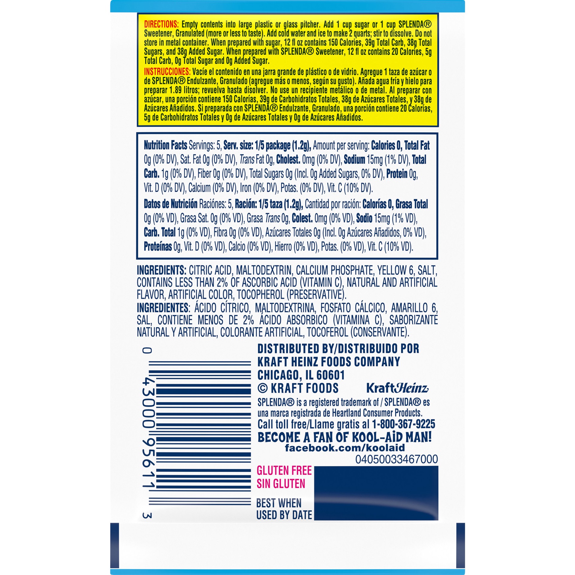 slide 4 of 5, Kool-Aid Aguas Frescas Unsweetened Mandarina-Tangerine Artificially Flavored Powdered Soft Drink Mix, 0.16 oz Packet, 0.16 oz