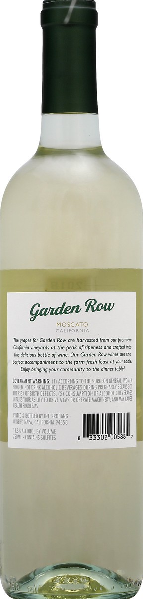 slide 9 of 9, Garden Row California 2018 Moscato 750 ml, 750 ml