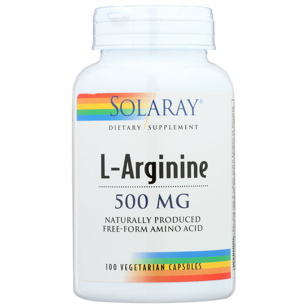 slide 1 of 1, Solaray L-Arginine Free Form, 100 ct