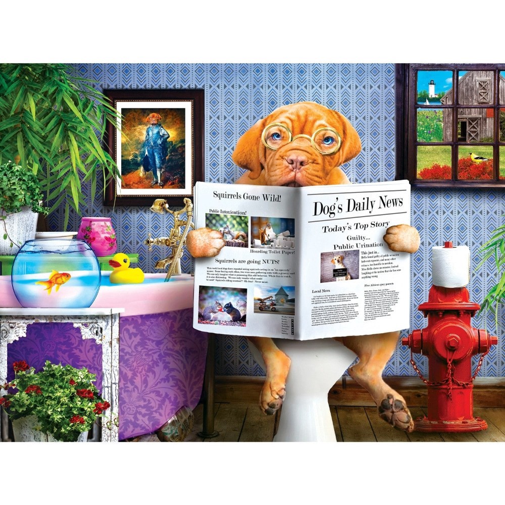slide 5 of 5, MasterPieces™ Wild & Whimsical™ The Library EZ Grip™ Puzzle, 300 ct