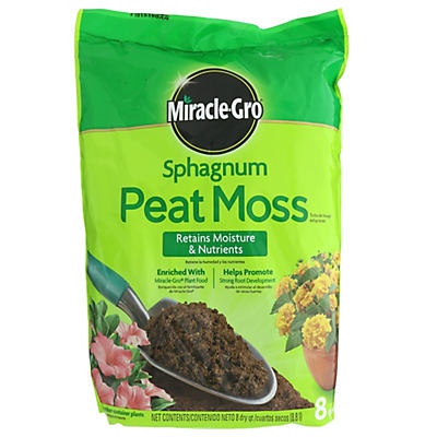 slide 1 of 1, Miracle-Gro Spaghnum Peat Moss, 8 qt