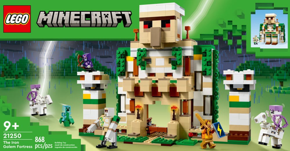 slide 5 of 6, Lego Minecraft The Iron Golem Fortress Building Set, 868 ct