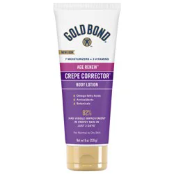 Gold Bond Age Renew Crepe Corrector Body Lotion, Replenishing & Smoothing Formula, 8 oz