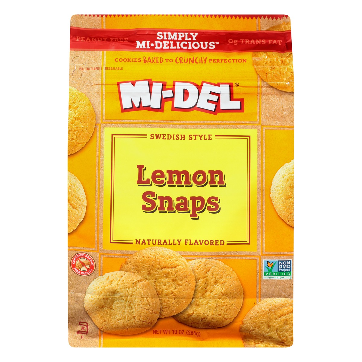 slide 1 of 9, MI-Del Midel Lemon Snaps Cookies, 10 oz