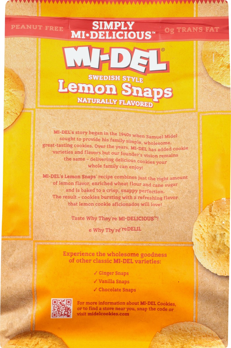 slide 5 of 9, MI-Del Midel Lemon Snaps Cookies, 10 oz