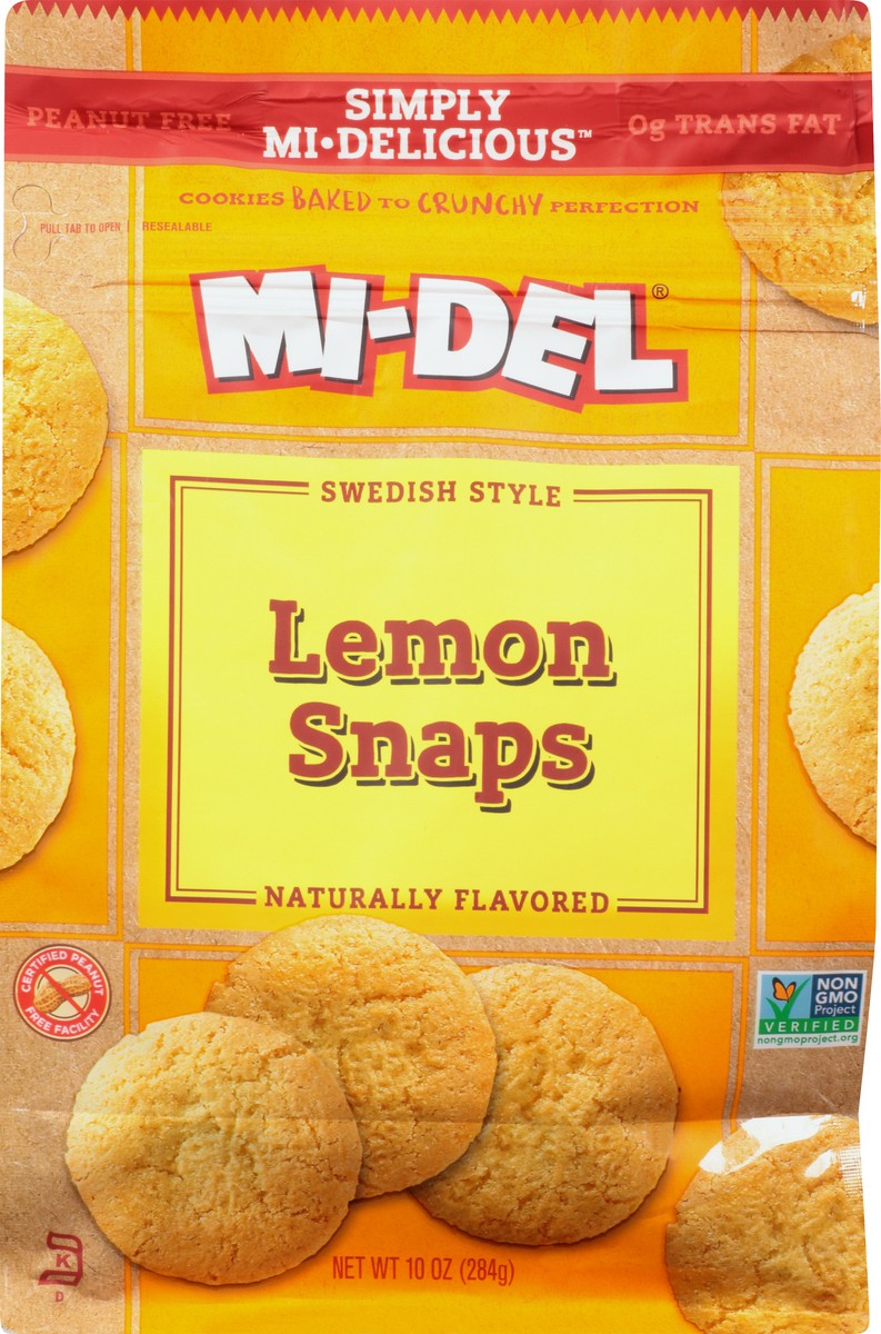 slide 1 of 9, MI-Del Swedish Style Lemon Snaps 10 oz, 10 oz