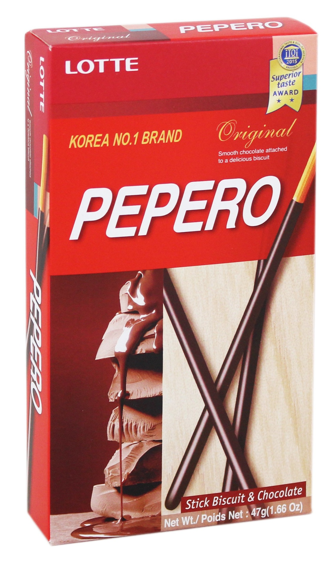 slide 1 of 1, Lotte Pepero Original, 1.66 oz