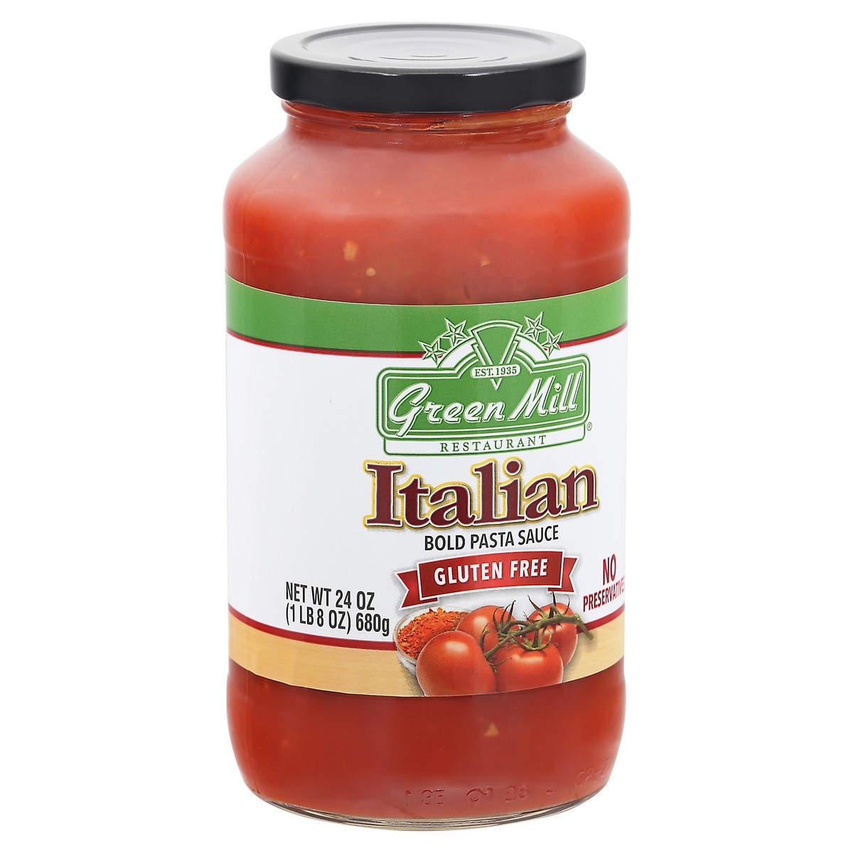 slide 12 of 12, Green Mill Italian Pasta Sauce, 24 oz