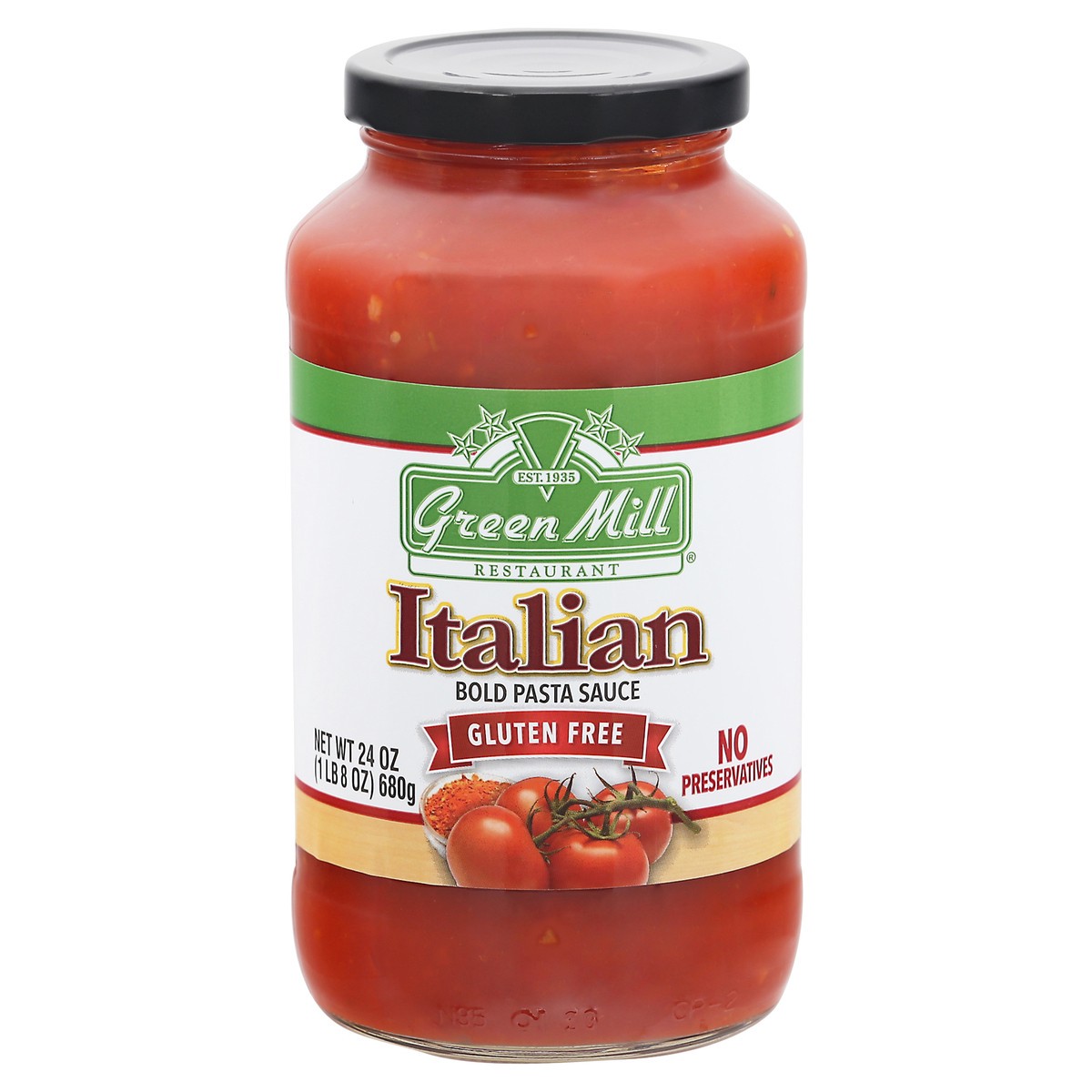 slide 1 of 12, Green Mill Italian Pasta Sauce, 24 oz