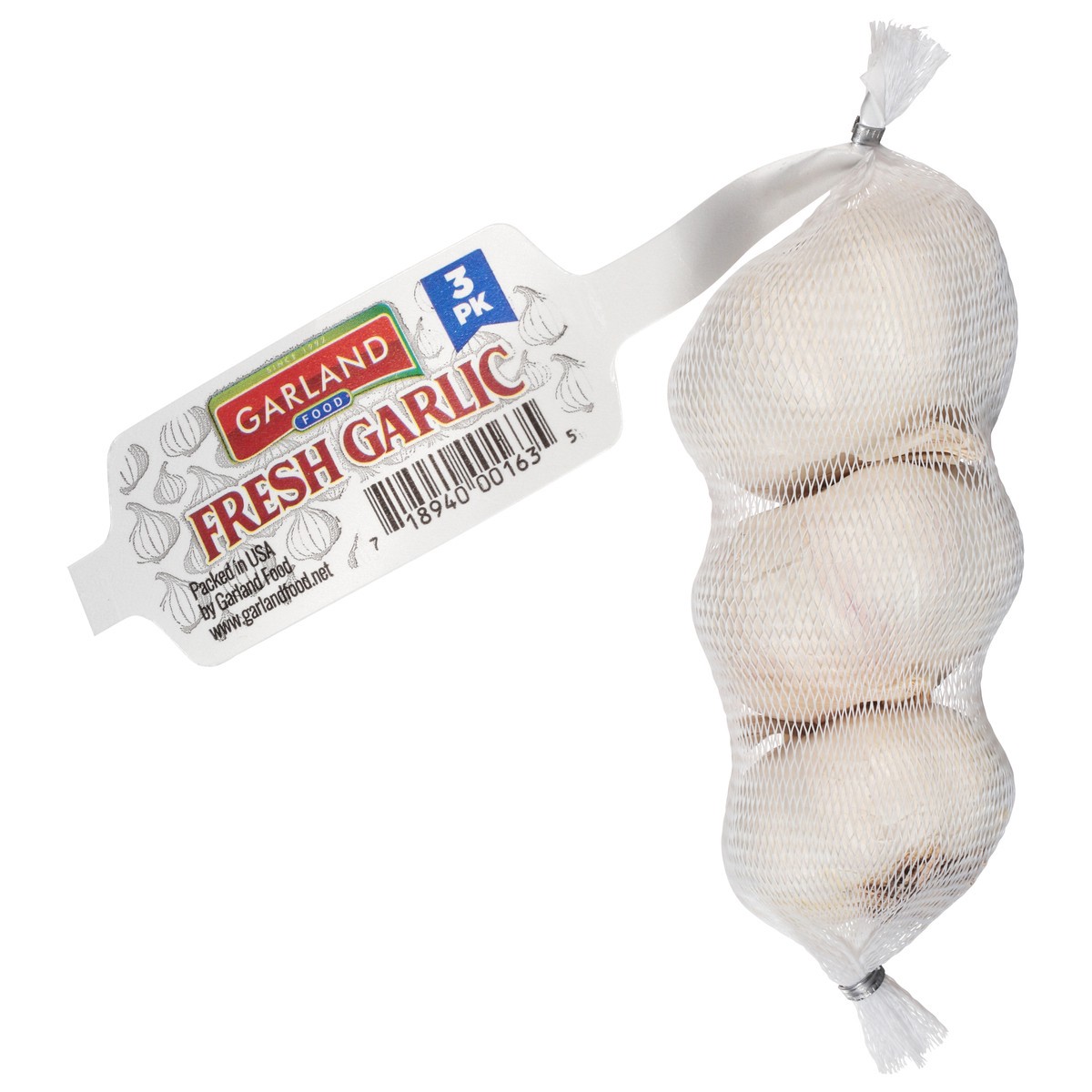 slide 4 of 9, Garland Food Fresh Garlic 3 Pack 3 ea, 3 ct