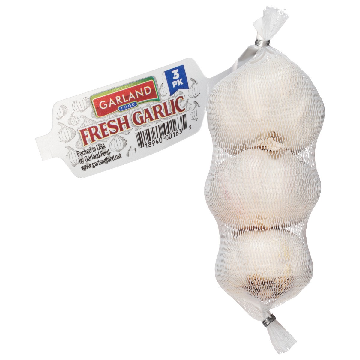 slide 2 of 9, Garland Food Fresh Garlic 3 Pack 3 ea, 3 ct