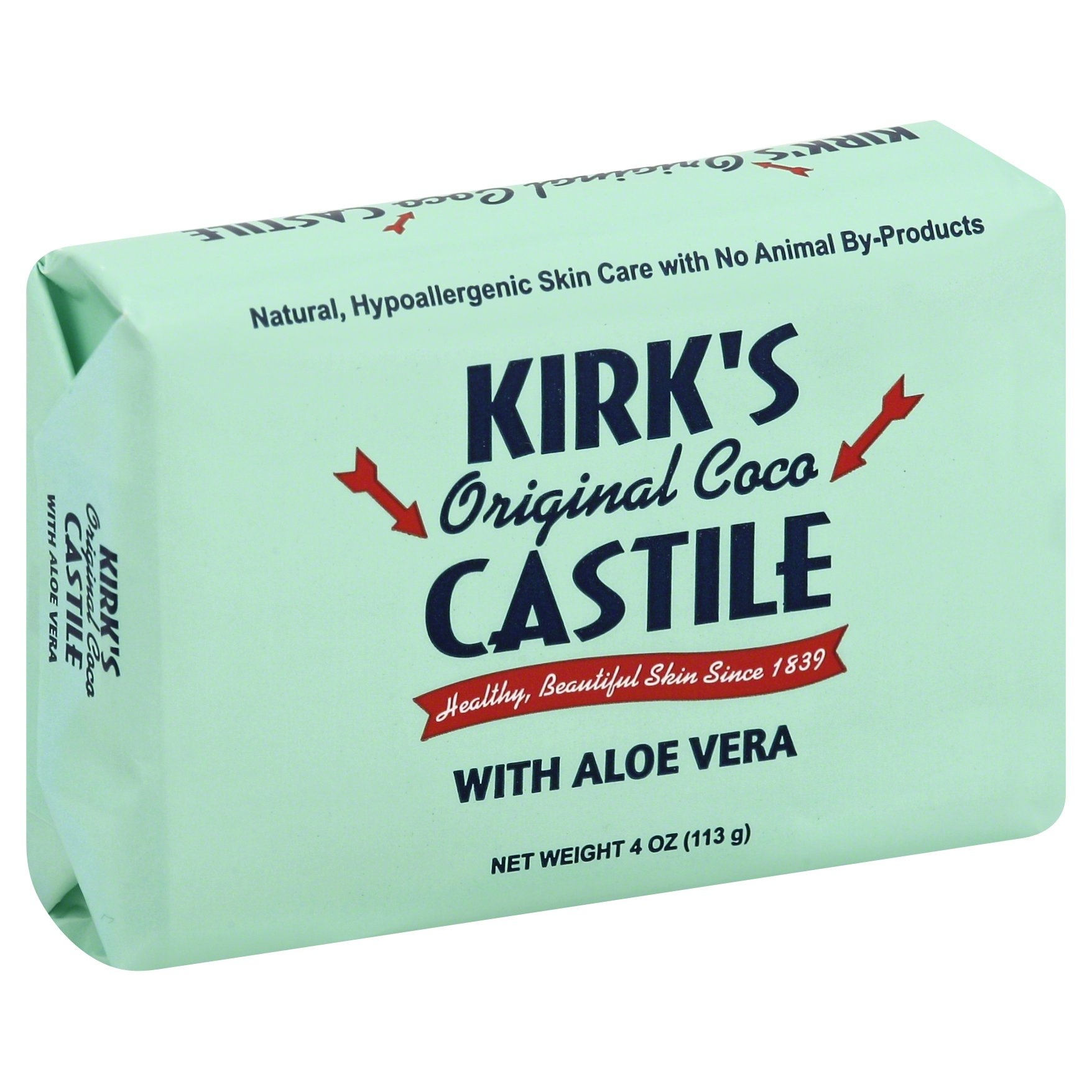 slide 1 of 7, Kirk's Original Coco Castile with Aloe Vera Wrapper, 4 oz