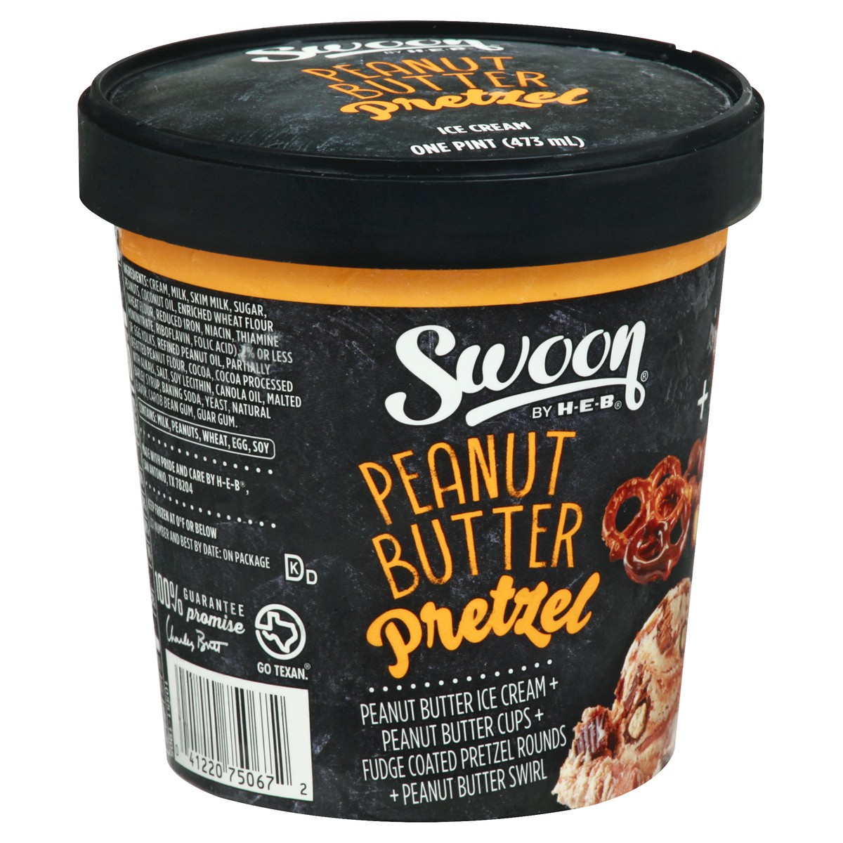 slide 3 of 10, Swoon by H-E-B Peanut Butter Pretzel Ice Cream, 1 pint