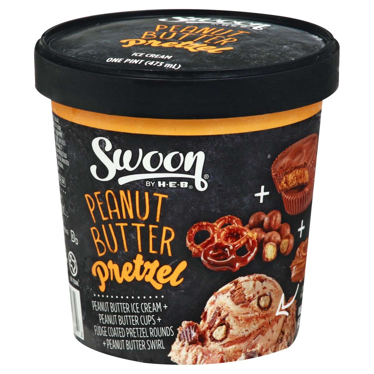 slide 4 of 10, Swoon by H-E-B Peanut Butter Pretzel Ice Cream, 1 pint