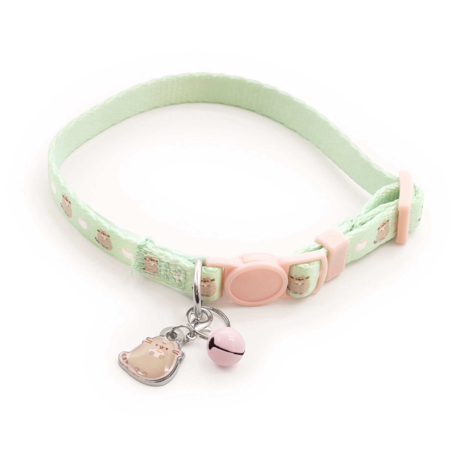 slide 1 of 1, Pusheen Teal and Pink Tea Cat Collar, Assorted, 1 ct