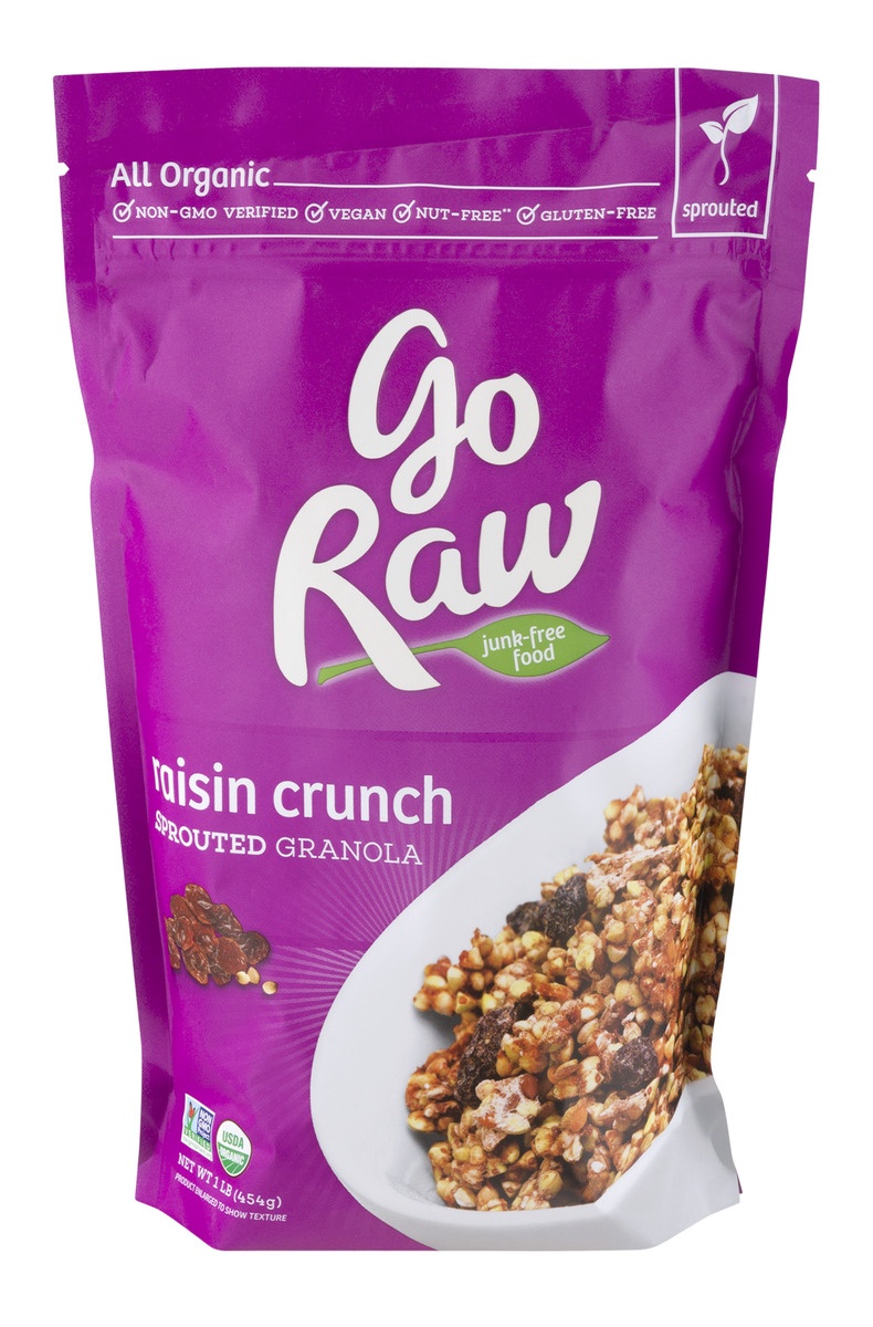 slide 1 of 1, Go Raw Raisin Crunch Sprouted Granola, 16 oz