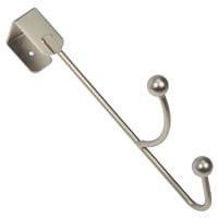 slide 5 of 5, Dorman Hardware 4-1933 Over The Door One Double Hook, Satin Nickel, 1 ct