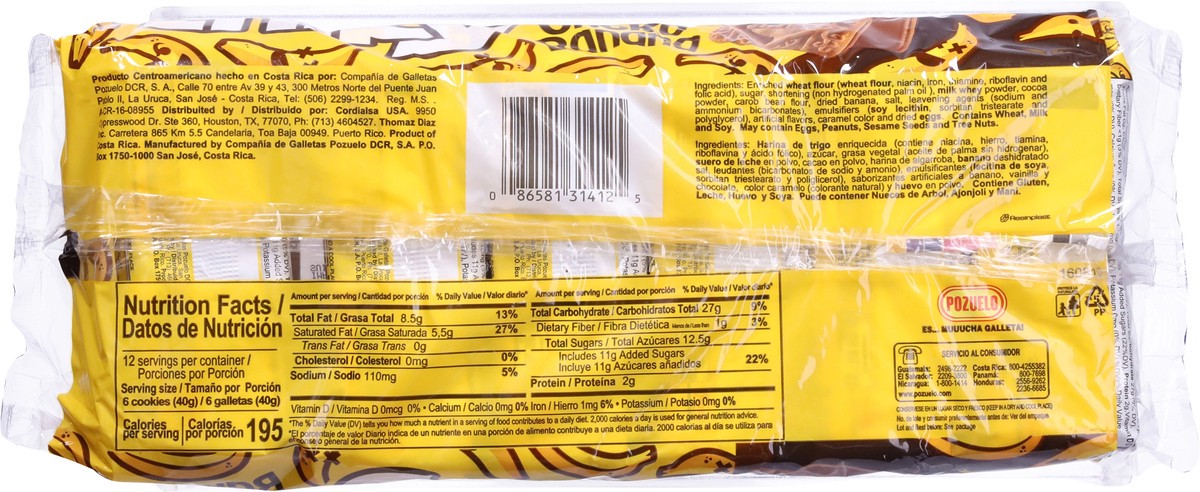 slide 10 of 13, Chiky Choko Banana Cookies 12 ea, 12 ct