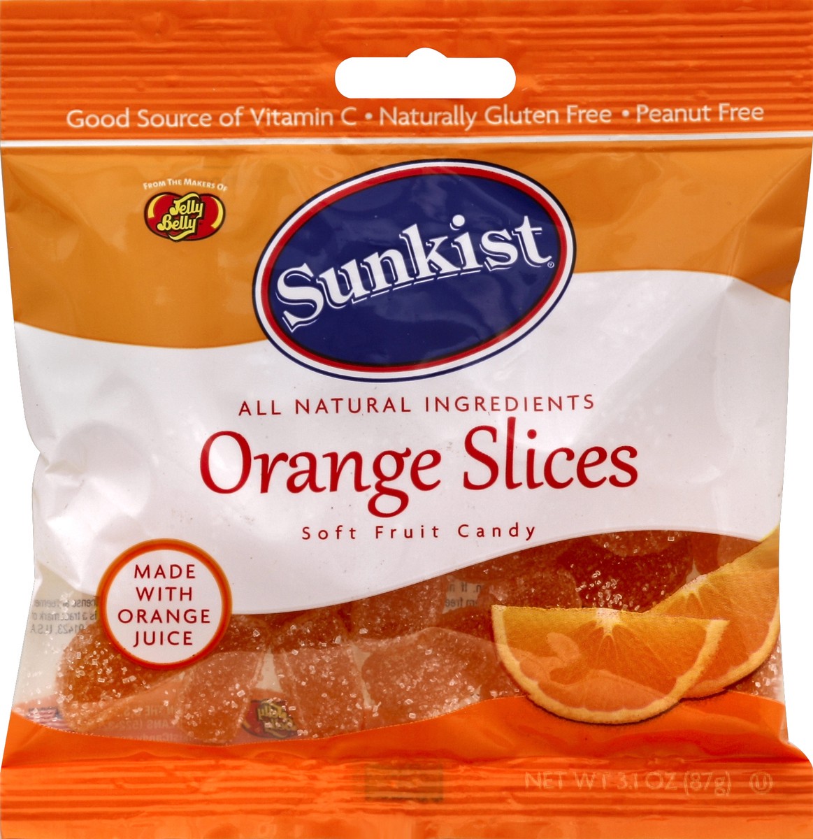 slide 3 of 3, Jelly Belly Sunkist Orange Slices Soft Fruit Candy, 3.1 oz