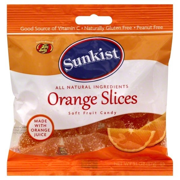 slide 1 of 3, Jelly Belly Sunkist Orange Slices Soft Fruit Candy, 3.1 oz