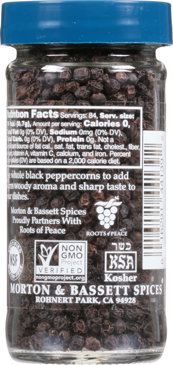 slide 10 of 13, Morton & Bassett Black Peppercorns Whole, 2.1 oz