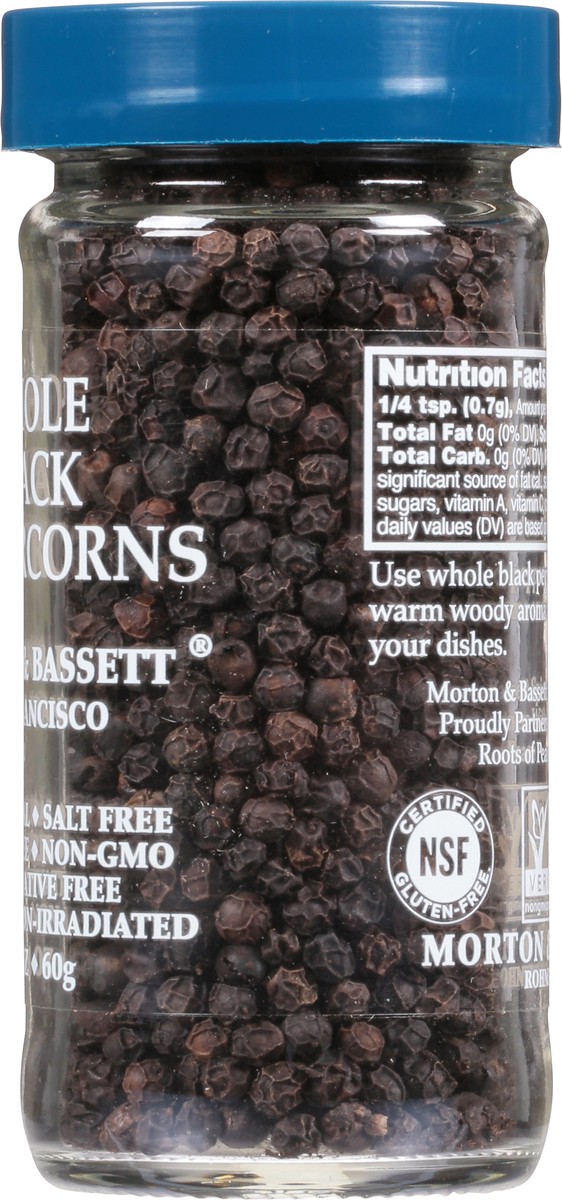 slide 7 of 13, Morton & Bassett Black Peppercorns Whole, 2.1 oz