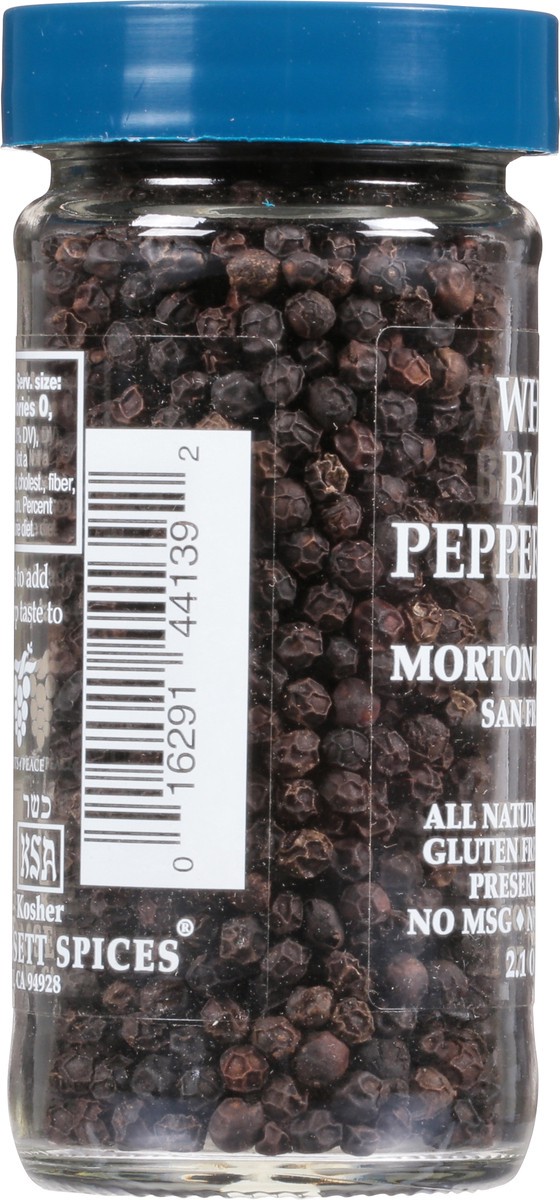 slide 13 of 13, Morton & Bassett Black Peppercorns Whole, 2.1 oz