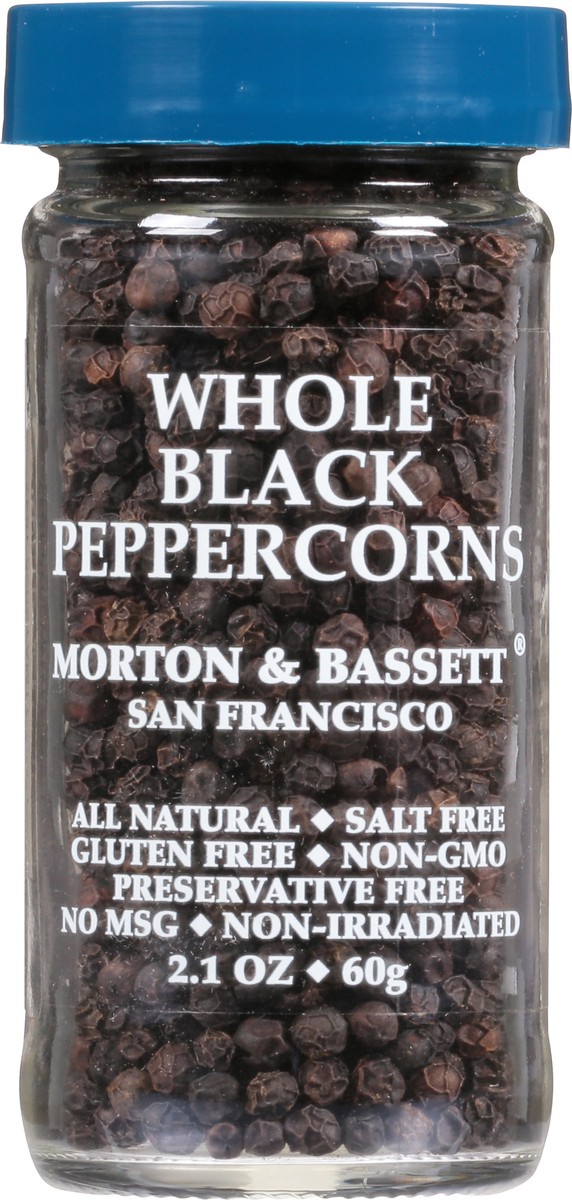 slide 4 of 13, Morton & Bassett Black Peppercorns Whole, 2.1 oz