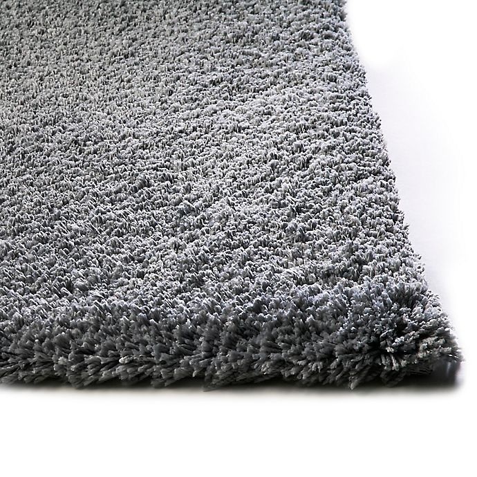 slide 2 of 3, KAS Bliss Solid Shag Rug - Grey, 7 ft 6 in x 9 ft 6 in