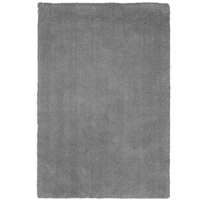 slide 1 of 3, KAS Bliss Solid Shag Rug - Grey, 7 ft 6 in x 9 ft 6 in