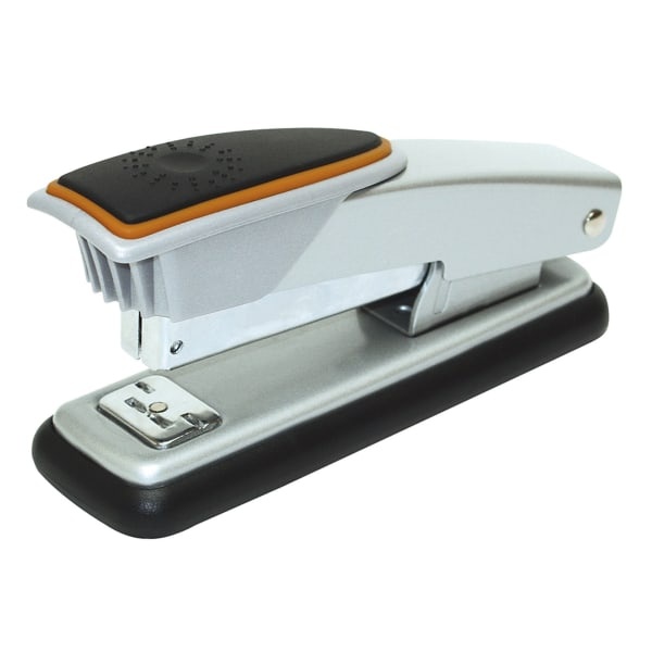 slide 1 of 1, Office Depot Brand Compact Metal Desktop Stapler, Silver/Orange, 1 ct