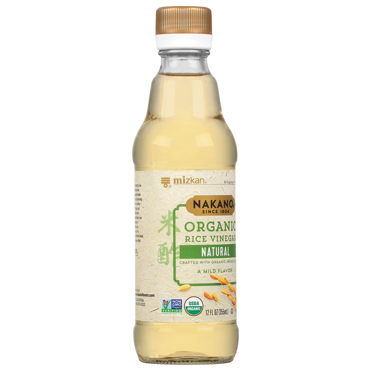 slide 3 of 9, Nakano Natural Organic Rice Vinegar 12 fl oz, 12 fl oz