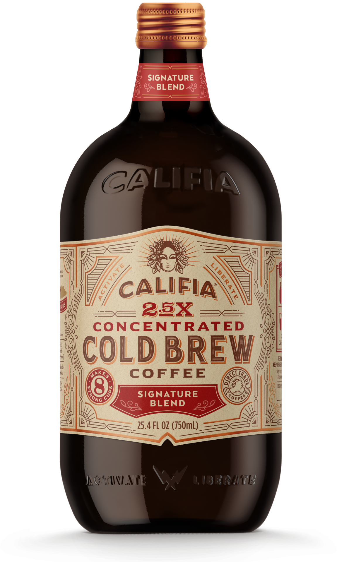 slide 1 of 4, Califia Farms Concentrated Cold Brew Coffee Signature Blend, 25.4 fl oz