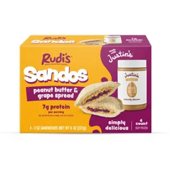 Rudis Peanut Butter Grape Sandwich