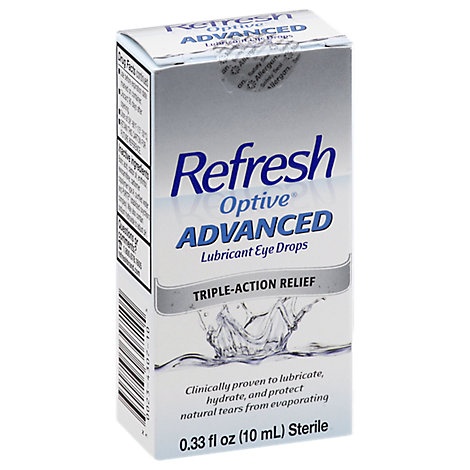 slide 1 of 1, Refresh Optive Advanced -., 33 fl oz