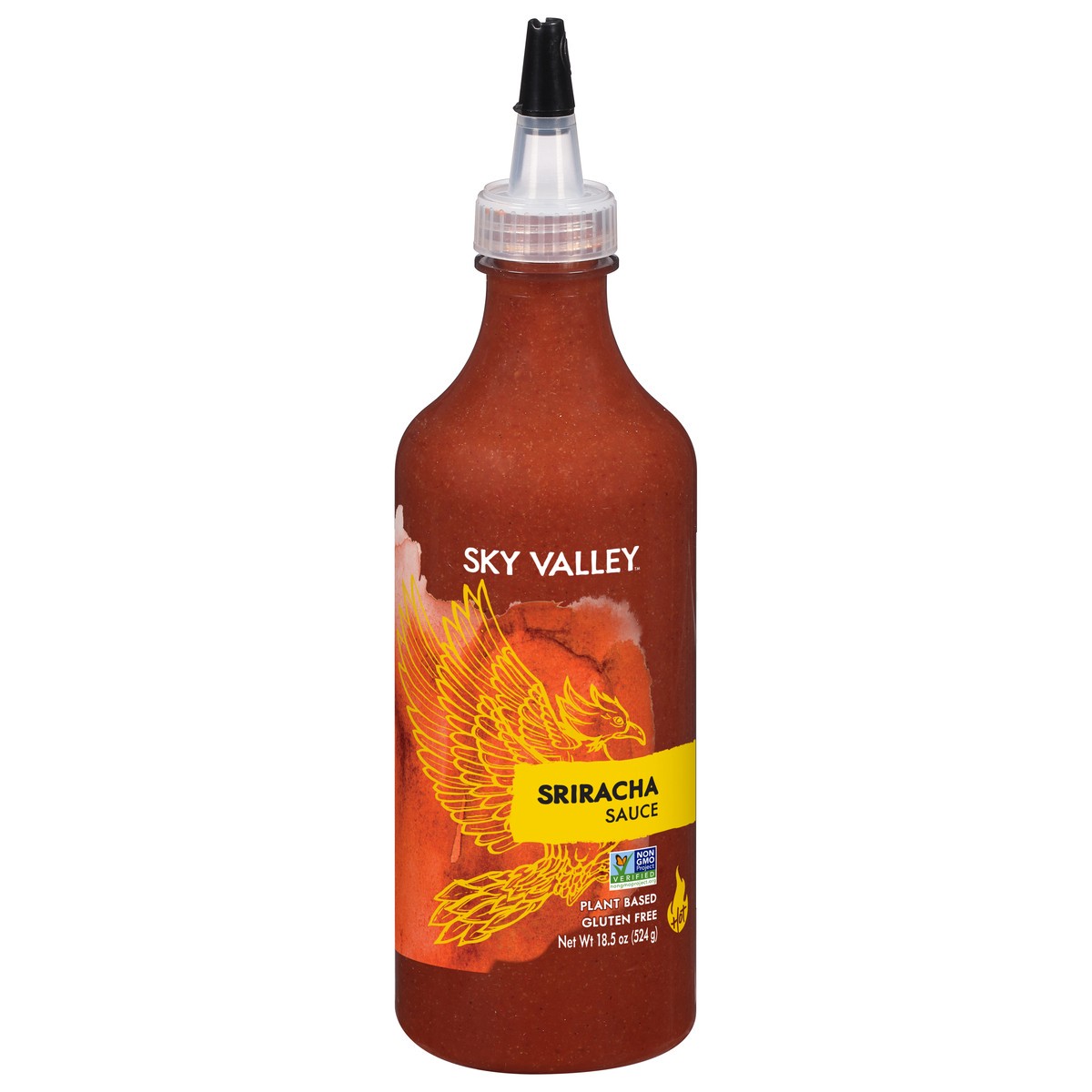 slide 2 of 9, Sky Valley Hot Sriracha Sauce 18.5 oz, 18.5 oz