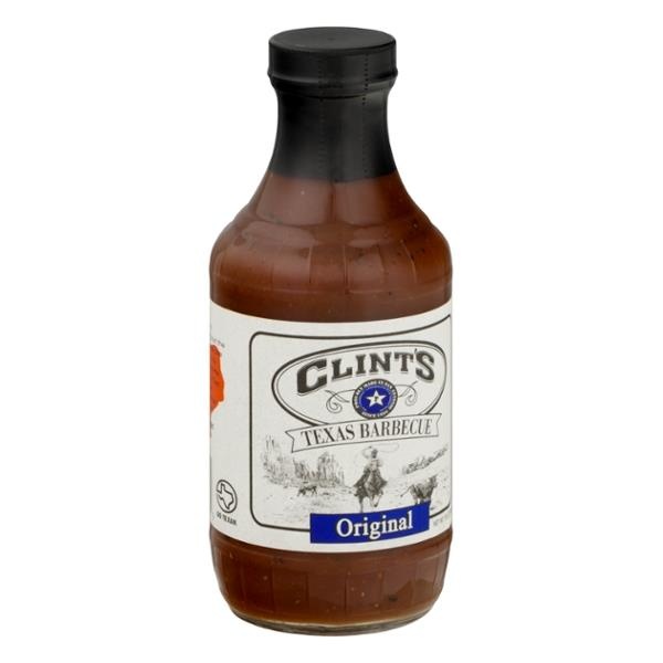 slide 1 of 1, Clint's Original Texas Barbecue Sauce, 18 oz