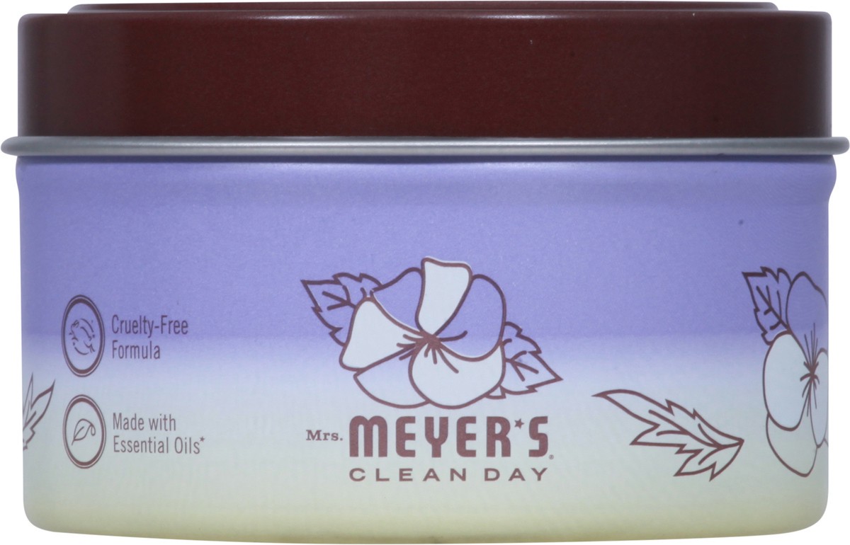 slide 6 of 9, Mrs. Meyer's Mrs. Meyer''s Clean Day Scented Soy Candle, Tin Candle, Compassion Flower Scent, 2.9 Ounce, 2.90 oz