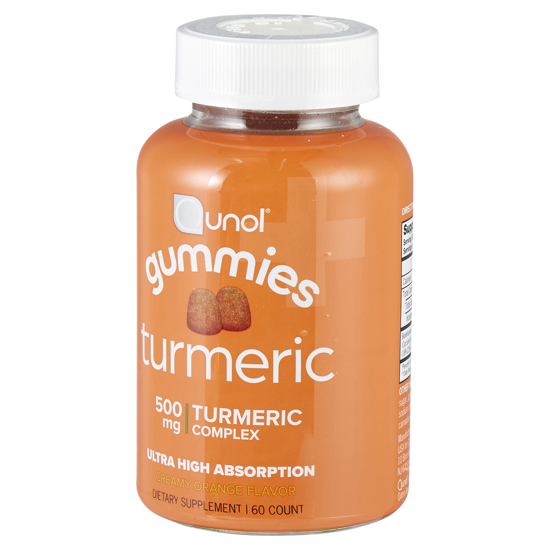 slide 12 of 29, Qunol 500 mg Creamy Orange Turmeric 60 Gummies, 60 ct